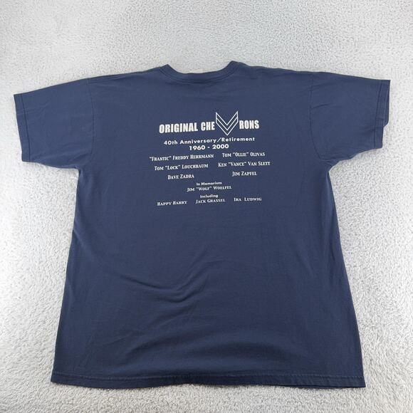 Vintage The Chevrons Shirt Mens XL Band 40th Anniversary 2000 Concert Tour Music - Picture 4 of 7